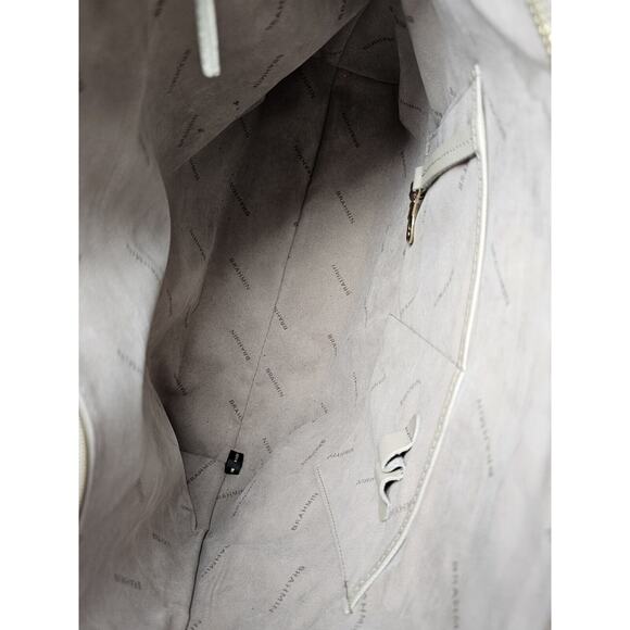 Brahmin Large Duxbury Satchel Bag in Macaroon Lady Vineyard Croc - Picture 6 of 9